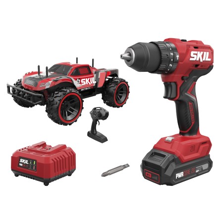 SKIL 3021RC Taladro Percutor a Batería Sin Escobillas + Coche Teledirigido