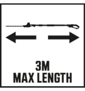 SKIL 0640 CA Cortasetos de pértiga a batería - 3m Max Lenght