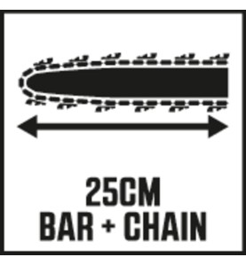 SKIL 0582 CA Sierra de pértiga a batería Brushless - 25 cm Bar + Chain