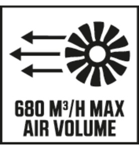 SKIL 0330 CA Soplador a batería Brushless - 680 m3/h Max Air Volume